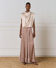 SLEEVELESS DRAPED TOP- Vanilla