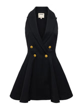 ROYALTY MINI DRESS - Black