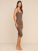 ANYA MIDI DRESS - Dark Cardamom