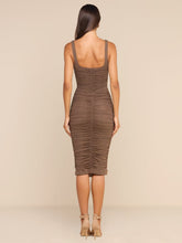 ANYA MIDI DRESS - Dark Cardamom