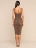 ANYA MIDI DRESS - Dark Cardamom