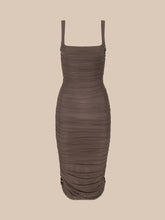 ANYA MIDI DRESS - Dark Cardamom