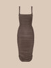 ANYA MIDI DRESS - Dark Cardamom