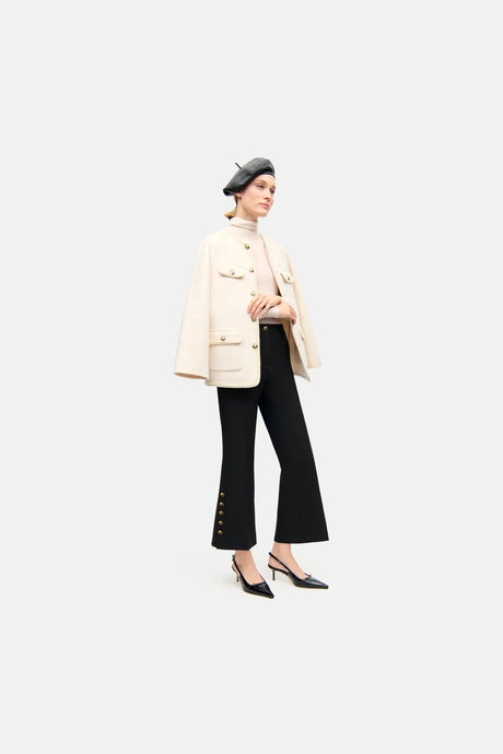 FRANCE STATEMENT SLIT - Black