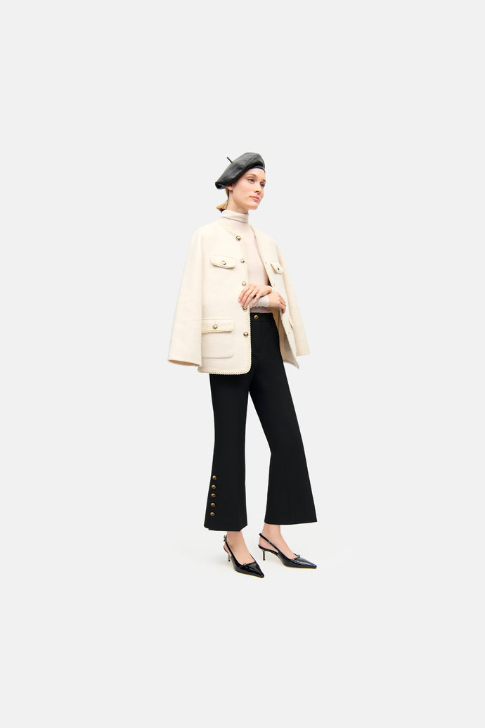FRANCE STATEMENT SLIT - Black