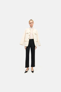FRANCE STATEMENT SLIT - Black