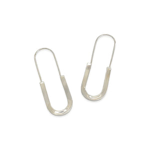 SAFETY PIN EARRINGS - Silver