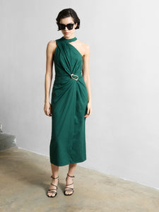 ASPEN LINEN DRESS - Jade