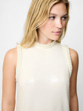 SADIE SQUIN MINI DRESS - Porcelain