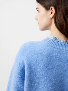 MELISSA KNIT BOMBER - Dusted Blue