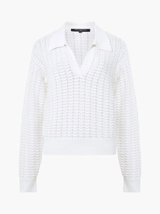 MOZART KNITTED POLO - White