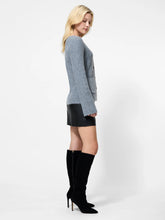 ELLIE V-NECK CARDI - Grey