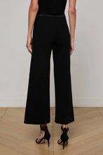 MADRID WIDE LEG KNIT PANT - Black/Gold