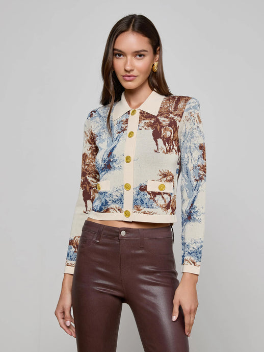 OSIRIS CARDIGAN - Tan Western