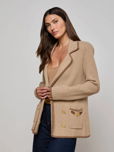 RANCH KNIT BLAZER - Natural Brown