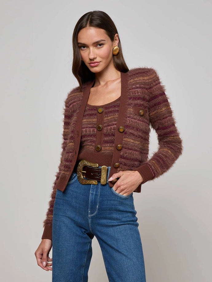 ARIADNE CARDIGAN - Natural Mauve