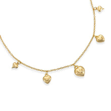 PUFF HEART NECKLACE - Gold
