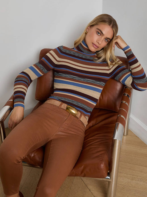 OLENE TURTLENECK - Stone Blue