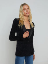 BAILEIGH TEXTURED KNIT BLAZER - Black