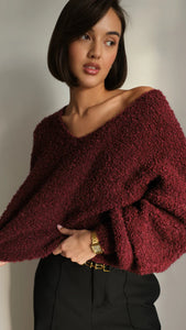 JENNY SWEATER- Bordeaux