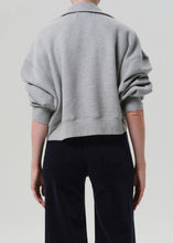 MIRELLE FUNNEL NECK SWEATSHIRT - Heather Grey