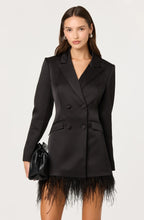 BREONNA BLAZER DRESS - Black