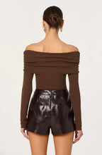 KYLIN RHINESTONE SWEATER - Brown