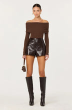 KYLIN RHINESTONE SWEATER - Brown