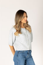 AIMEE SHORT SLEEVE CARDI - Fog