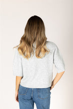 AIMEE SHORT SLEEVE CARDI - Fog