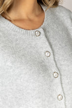 AIMEE SHORT SLEEVE CARDI - Fog