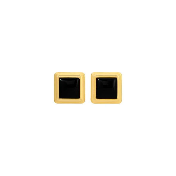 ARCHER EARRINGS - Gold/Black