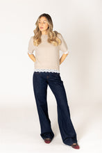 AVA SHORT SLEEVE SWEATER - Hemlock