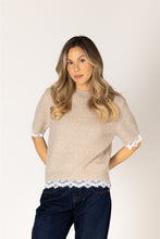 AVA SHORT SLEEVE SWEATER - Hemlock