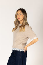 AVA SHORT SLEEVE SWEATER - Hemlock