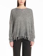 FRINGE SWEATER - Medium Grey