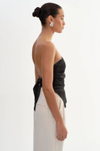 BAILA SCARF TOP - Black