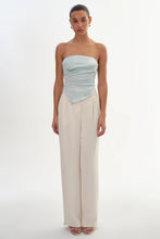 BAILA SCARF TOP - Light Blue
