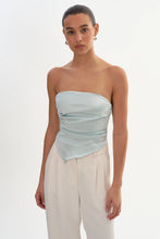 BAILA SCARF TOP - Light Blue