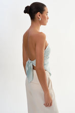BAILA SCARF TOP - Light Blue