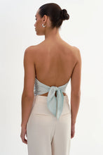 BAILA SCARF TOP - Light Blue