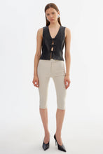 BASTINA LEATHER TOP - Black