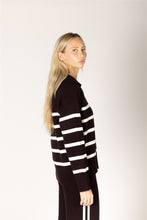 BELLA STRIPE SWEATER - Esspresso
