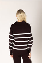 BELLA STRIPE SWEATER - Esspresso