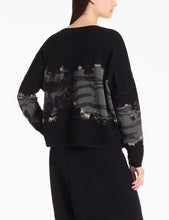 TIE DYE SWEATER - Black/Grey
