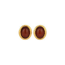 BEVERLY EARRINGS -Brown Clip On
