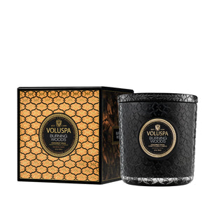 3 WICK LUXE CANDLE - Burning Woods