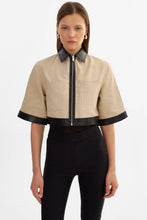 CAPRICE LINEN LEATHER JACKET