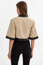 CAPRICE LINEN LEATHER JACKET