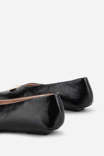 CELDA CRINKLE PATENT FLAT - Black